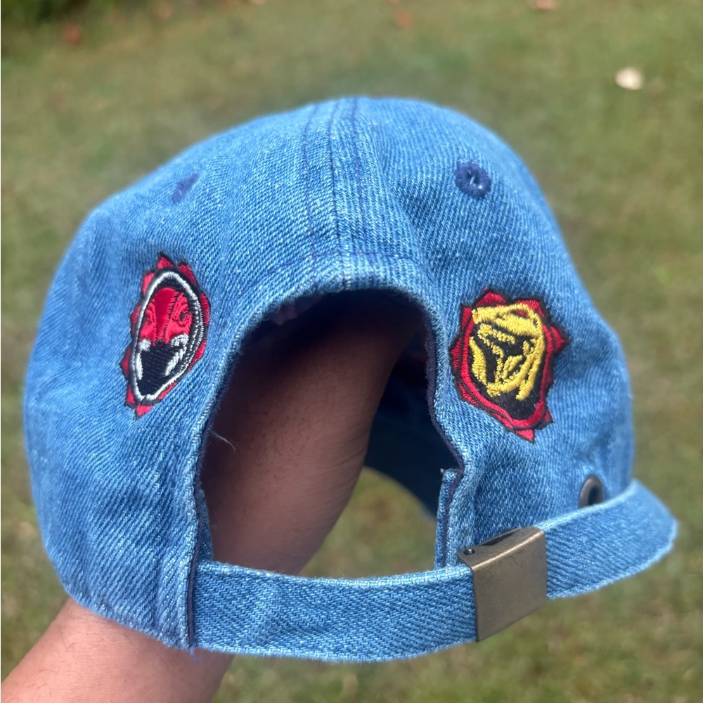 Power Ranger Denim Hat - Blue with Red Logo (Red Power Ranger) - Picture 8 of 15